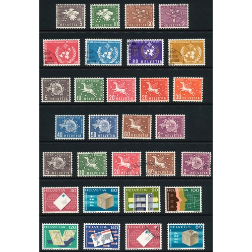 343 - Switzerland; International Organisations; useful mint (mainly u.m.) and used (some c.t.o.) collectio... 