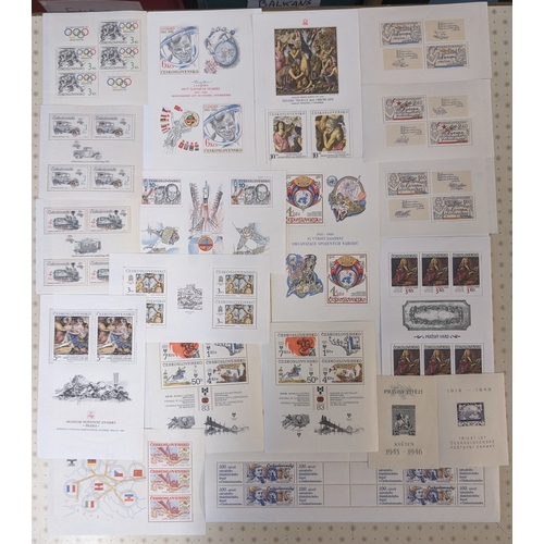 69 - Czechoslovakia; 1946-90 (mainly 1983-90) selection of miniature sheets and sheetlets inc. just a few... 