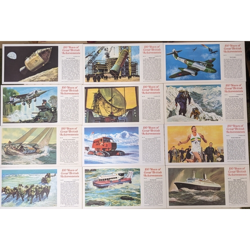 1120 - Trade Cards; Typhoo Tea; 1972 100 Years of Great British Achievements set (24), cat.£18.... 