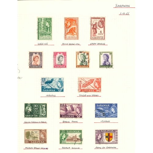 2315 - Sarawak; 1888-1963 mainly used seln. on three pages. Cat. c.£114. (62)