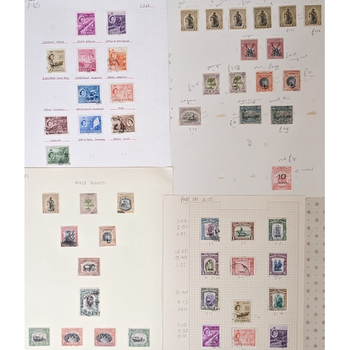 261 - North Borneo; pages from different collections with mixed m.mint/used/c.t.o. Mainly fine but some fa... 