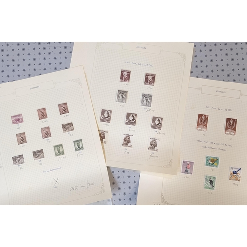 16 - Australia; 1937-64 l.m.m./m.m. collection on pages, mainly the 1937 etc. animals defins. (Total cat.... 