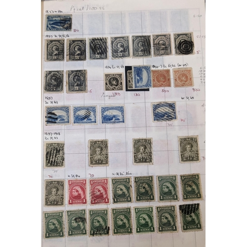 37 - Canada; Newfoundland; mixed used and mint of all periods on various pages. Total cat approx. £... 