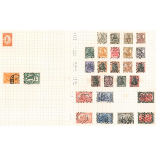 114 - Germany; 1872-1939 largely used collection on pages. Modest-looking but includes many of the scarcer... 