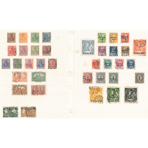 114 - Germany; 1872-1939 largely used collection on pages. Modest-looking but includes many of the scarcer... 