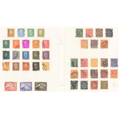 114 - Germany; 1872-1939 largely used collection on pages. Modest-looking but includes many of the scarcer... 