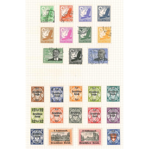 114 - Germany; 1872-1939 largely used collection on pages. Modest-looking but includes many of the scarcer... 