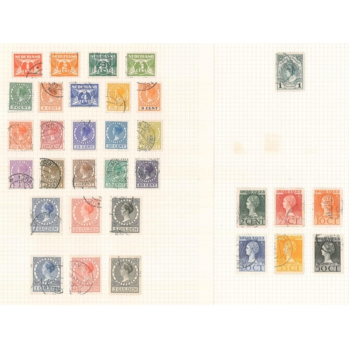 248 - Netherlands; 1864-c.1941 useful used collection on pages, laid out by different perfs etc. but not a... 