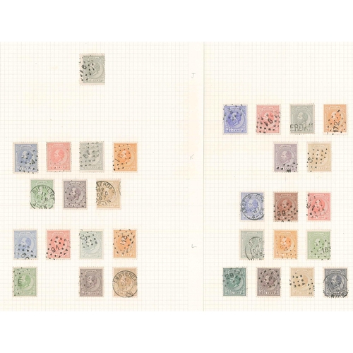 248 - Netherlands; 1864-c.1941 useful used collection on pages, laid out by different perfs etc. but not a... 