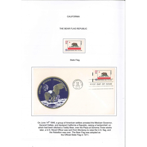 1042 - Thematics; California; album of USA FDCs/commem covers (33), stamps (11), and postcards (125, mainly... 