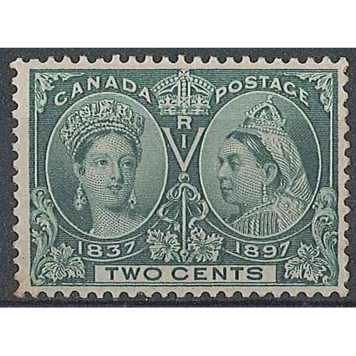 1473 - Canada; 1897 Jubilee 2c deep green unmounted mint but with tiny spot of ink at top of gum. SG 125 ca... 