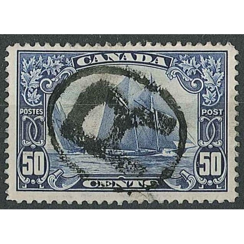 1477 - Canada; 1928-29 50c Bluenose good sound used with regsitration mark. SG 284 cat.£55.... 