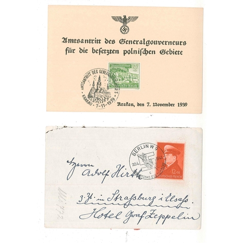 1727 - Germany; 1935-44 seln. of covers, cards, and fronts. (9)