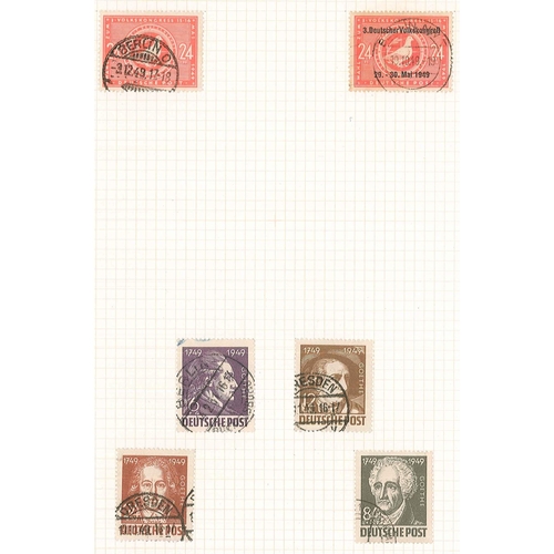 1776 - Germany; Allied Occupation; Soviet Zone; General Issues; 1948 Portraits m.m. and used selection on t... 