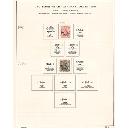 1814 - German Colonies and POs; Post Offices in Turkish Empire; 1884-1912 seln. of six f.u. stamps, cat.&po... 