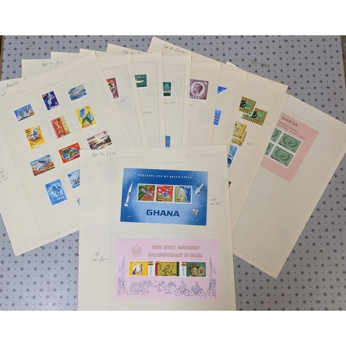 1816 - Ghana; 1950s-60s l.m.m./m.m. collection on pages, mainly in sets, a little duplication. (c.450, 3 m.... 