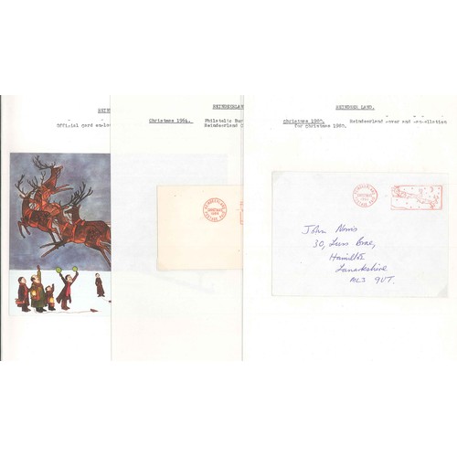 1879 - Greenland; small collection of Christmas items inc. 1950 cover to England with 