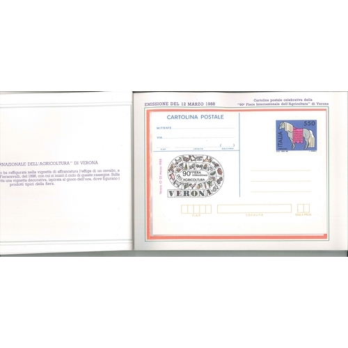 2018 - Italy; 1988 Year Pack containing 39 u.m. stamps, 4 postal stationery cards. Cat.£98+.... 