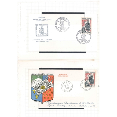 2280 - Réunion; 1965-68 four covers.