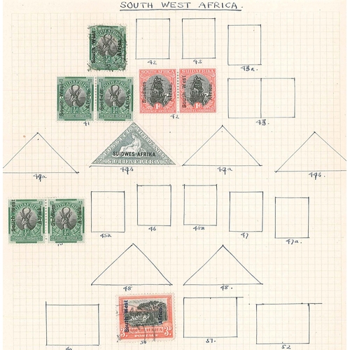 2355 - South Africa; mixed m. & u. colln. up to about 1960s. Reasonable general range with scattering o... 