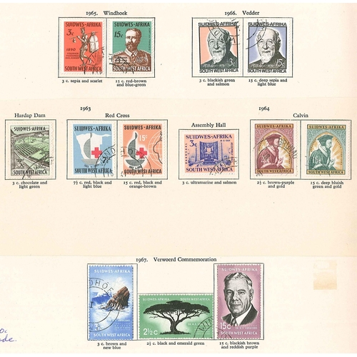 2363 - South West Africa; 1931-67 m. & u. seln. inc. 1931 10/- (2 u. singles), 1941-43 War Effort 3d m.... 