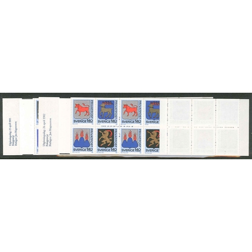 2449 - Sweden; Booklets; 1982 and 1983 Rebate Stamps bkts. u.m., SG SB358, SB365, cat.£84.... 