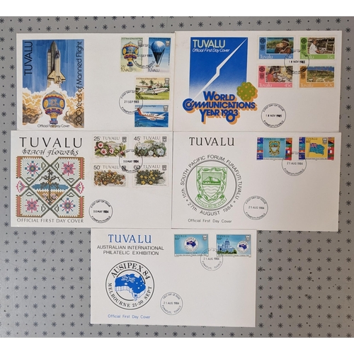 2506 - Tuvalu; 1983-84 ten different illus. unaddressed FDCs.