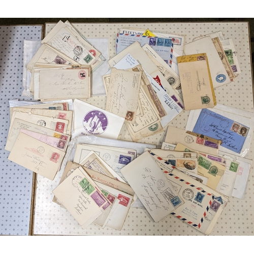 352 - USA; box of mixed covers, from some 19th Century to c.1970s. Mainly commercial or souvenir (i.e. ver... 