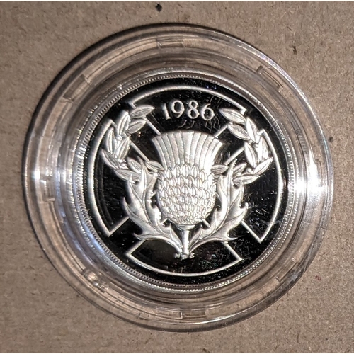 1132 - UK Coins; 1986 £2 Commonwealth Games £2 silver proof in capsule.