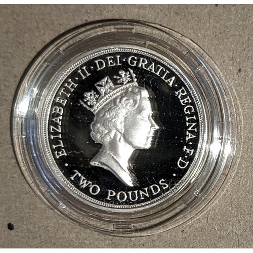 1159 - UK Coins; 1994 Bank of England £2 silver proof in capsule.