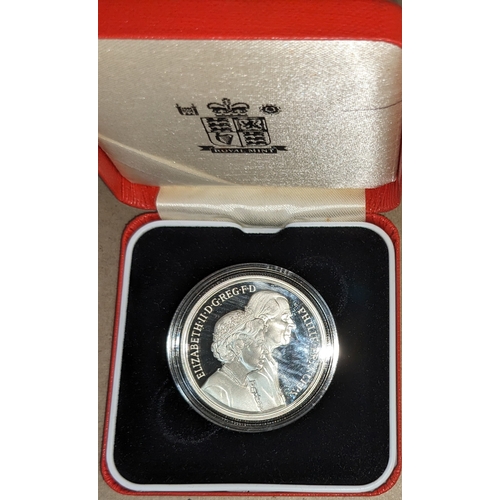 1177 - UK Coins; 1997 Golden Wedding £5 crown silver proof in original box.