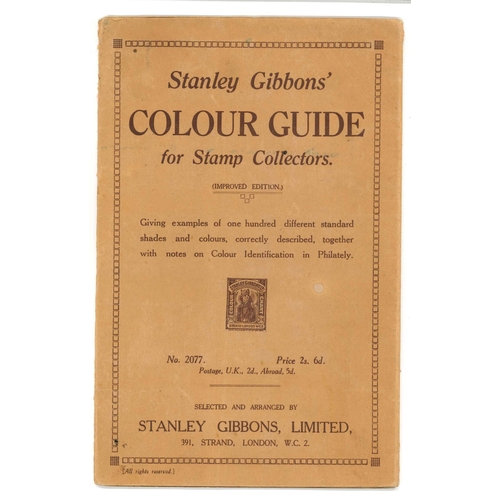 1037 - Philatelia; Stanley Gibbons Colour Guide - the early version with 100 printed sample 