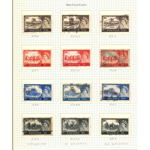 3394 - UK Collections; 1952-70 small colln. of definitives on sixteen pages wirh Wildings inc. a few sidewa... 