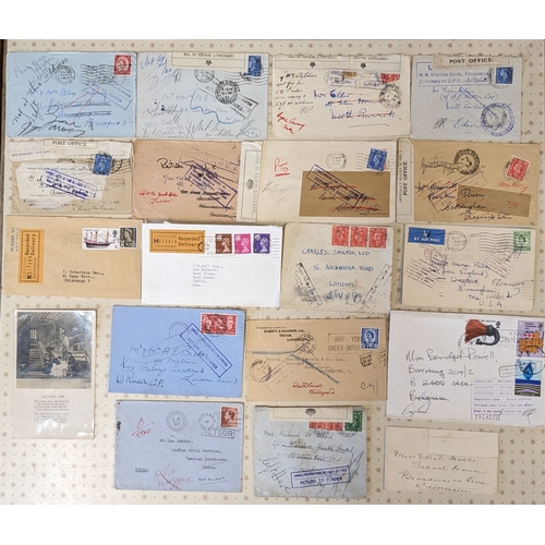 3201 - UK Postal History; c.1901-93 small bundle of covers all with 