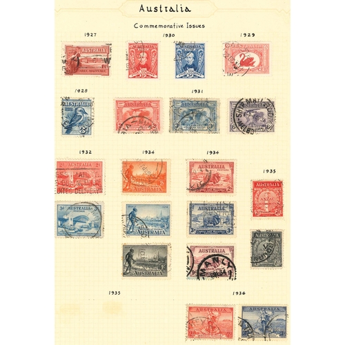 1344 - Australia; 1913-47 mainly used colln. on a few pages. (130)