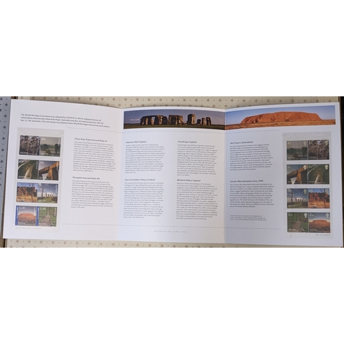 2961 - UK Presentation Packs; 2005 World Heritage joint Australia/UK pack. (Face value of UK £6.70 per Apri... 