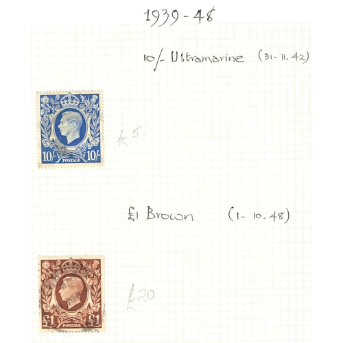 766 - UK Collections; 1937-52 small m. & u. KG6 colln. inc. 1937-47 2½d with sideways wmk. l.m.... 