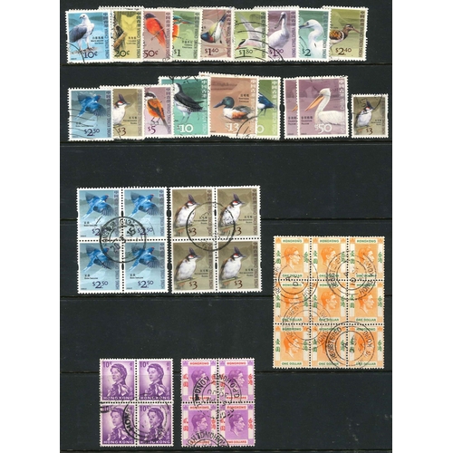 160 - Hong Kong; QV to QE mainly used collection on stockleaves, mainly defins plus a few commems. Mainly ... 