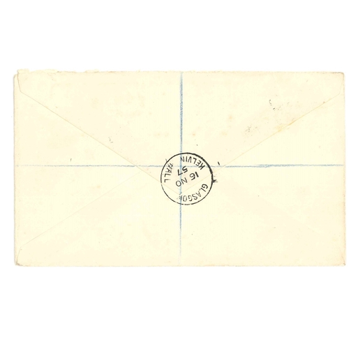 3157 - Scottish Covers; 1957 registered cover with 