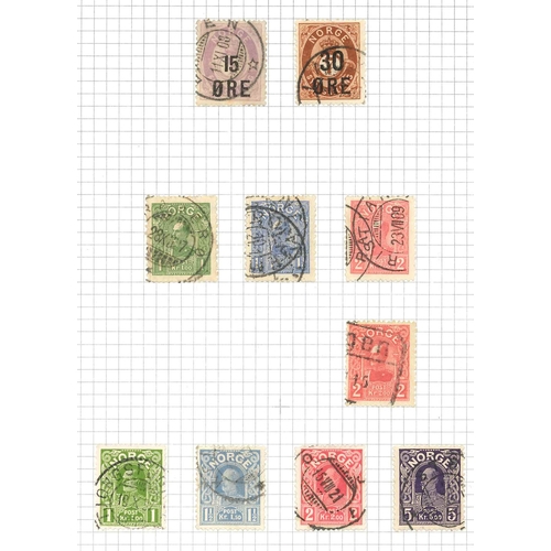 263 - Norway; 1855-c.1929 fine collection in album, nearly all used. Neatly arranged but not yet written-u... 