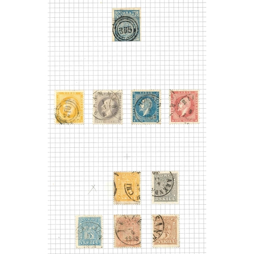 263 - Norway; 1855-c.1929 fine collection in album, nearly all used. Neatly arranged but not yet written-u... 