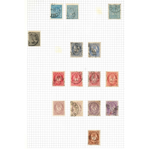 263 - Norway; 1855-c.1929 fine collection in album, nearly all used. Neatly arranged but not yet written-u... 