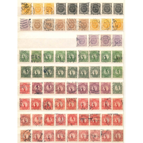 320 - Sweden; useful mix in stockbook of mainly defins. Includes (in order of appearance) range of Ring Ty... 