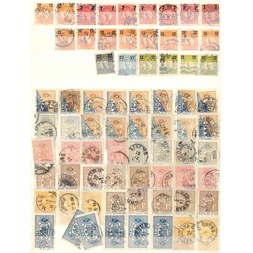 322 - Sweden; stockbook (32 sides) with duplicated mainly defins, majority used. Includes Ring Types (c.22... 