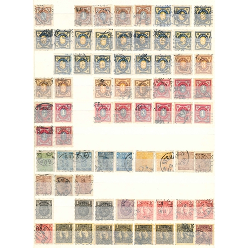 322 - Sweden; stockbook (32 sides) with duplicated mainly defins, majority used. Includes Ring Types (c.22... 