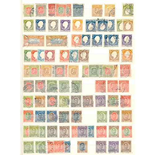 166 - Iceland; fine early to modern mix in stockbook (27 sides with stamps). Includes good range of 1876-1... 