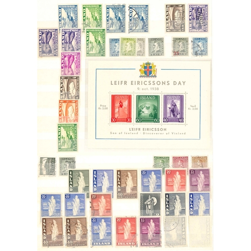 166 - Iceland; fine early to modern mix in stockbook (27 sides with stamps). Includes good range of 1876-1... 