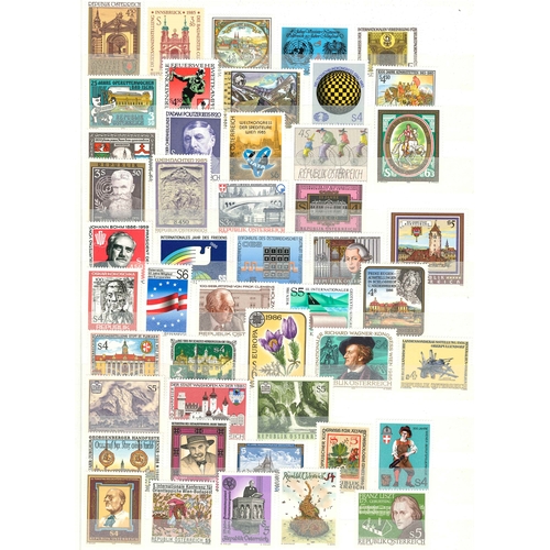 21 - Austria; 1854-1993 quite extensive but fragmented mint and used collection in three stockbooks (40 s... 