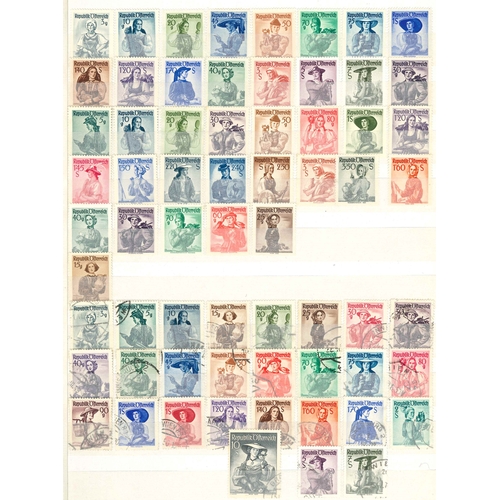 21 - Austria; 1854-1993 quite extensive but fragmented mint and used collection in three stockbooks (40 s... 