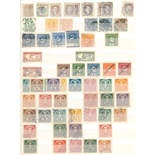 21 - Austria; 1854-1993 quite extensive but fragmented mint and used collection in three stockbooks (40 s... 